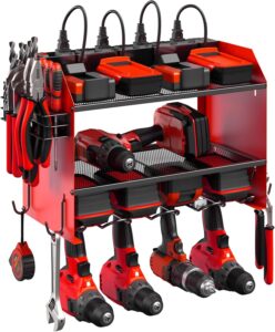 Power tool storage and charging station