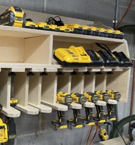 DIY power tool organizer